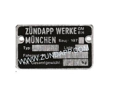 Frame typeplaatje 197.. met klinknagels - Image 2