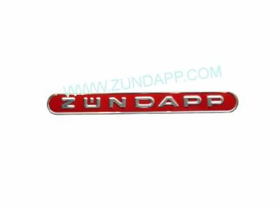 Tankembleem rood aluminium Zundapp – Bild 2