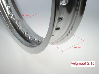 Velg 2.15x18 aluminium