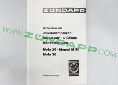 Arbeiten am Zweitakt-motor bis 50cc 2 gänge Handschaltung Bergsteiger