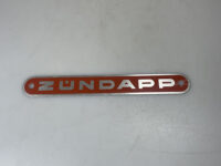 Buddyseat embleem Zundapp aluminium rood Zundapp 433-23.141