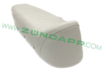 Buddyseat glad met banen model Denfeld wit